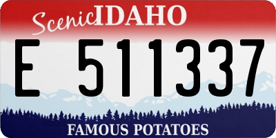 ID license plate E511337