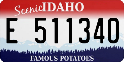ID license plate E511340