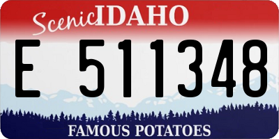 ID license plate E511348