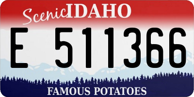 ID license plate E511366