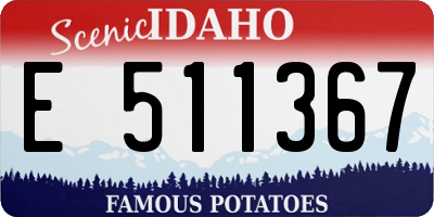 ID license plate E511367