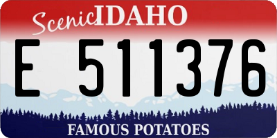 ID license plate E511376