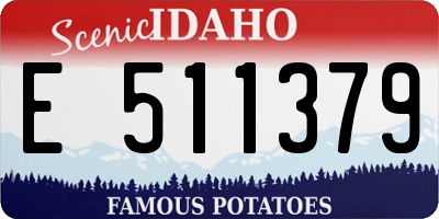 ID license plate E511379