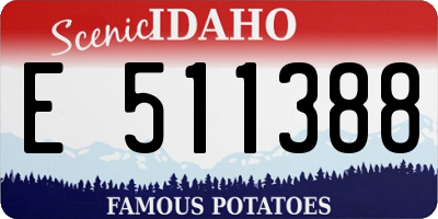 ID license plate E511388
