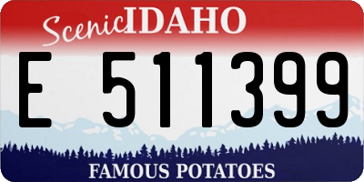 ID license plate E511399