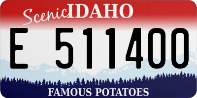 ID license plate E511400