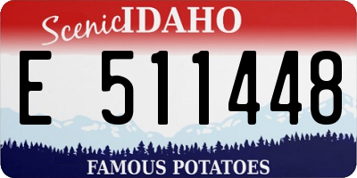 ID license plate E511448