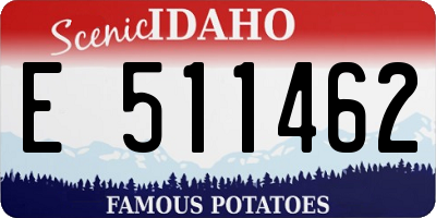 ID license plate E511462