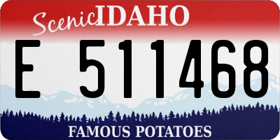 ID license plate E511468