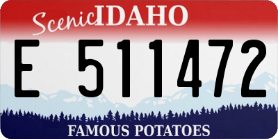 ID license plate E511472