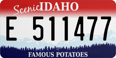 ID license plate E511477