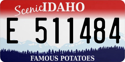 ID license plate E511484