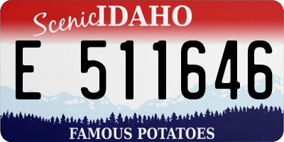 ID license plate E511646