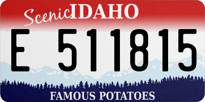 ID license plate E511815
