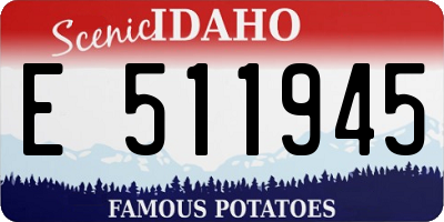 ID license plate E511945