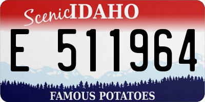 ID license plate E511964