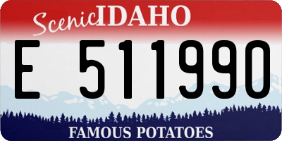 ID license plate E511990