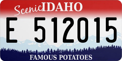 ID license plate E512015
