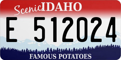 ID license plate E512024