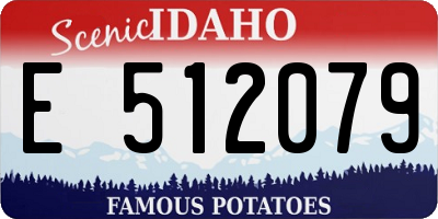ID license plate E512079