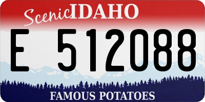 ID license plate E512088