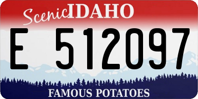 ID license plate E512097