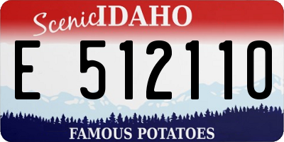 ID license plate E512110