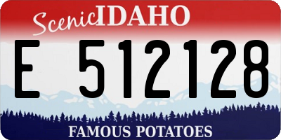 ID license plate E512128