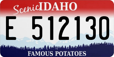 ID license plate E512130