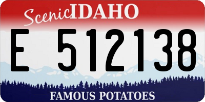ID license plate E512138