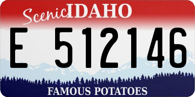 ID license plate E512146