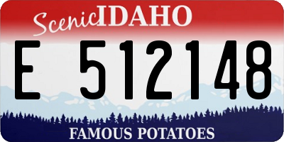 ID license plate E512148