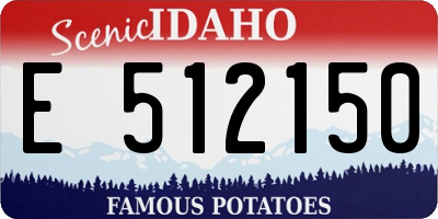 ID license plate E512150