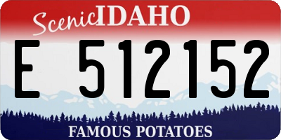 ID license plate E512152