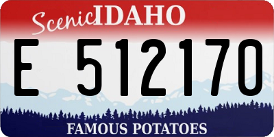 ID license plate E512170