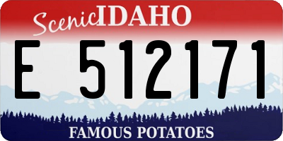 ID license plate E512171