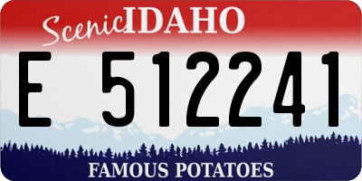 ID license plate E512241