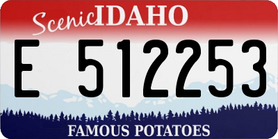 ID license plate E512253