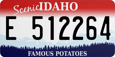 ID license plate E512264