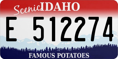 ID license plate E512274
