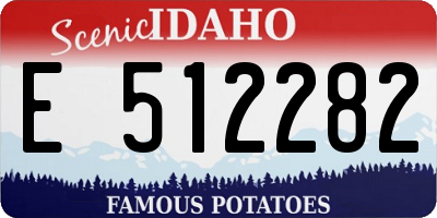 ID license plate E512282
