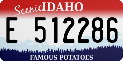 ID license plate E512286