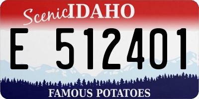 ID license plate E512401