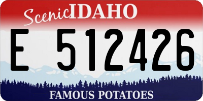 ID license plate E512426