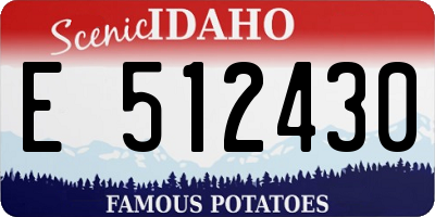 ID license plate E512430