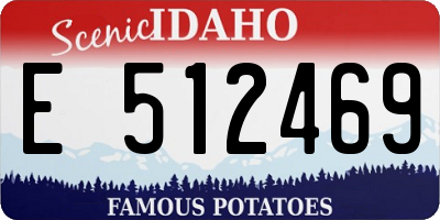 ID license plate E512469