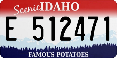 ID license plate E512471