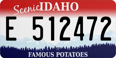 ID license plate E512472