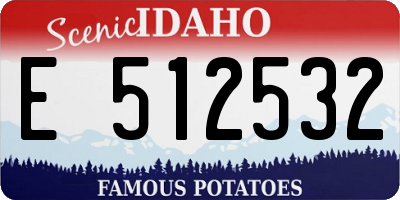 ID license plate E512532