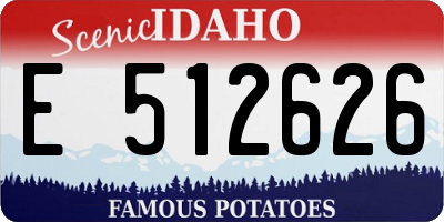ID license plate E512626